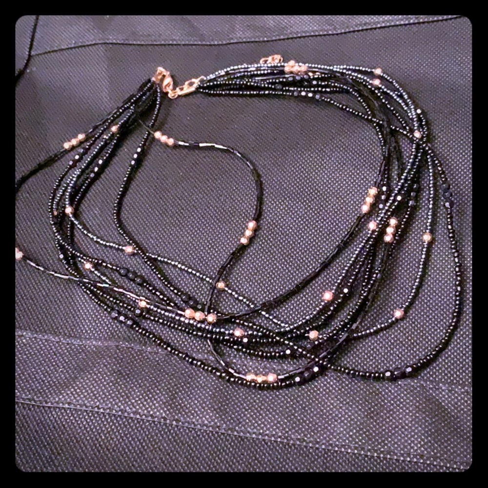 Black and gold necklace